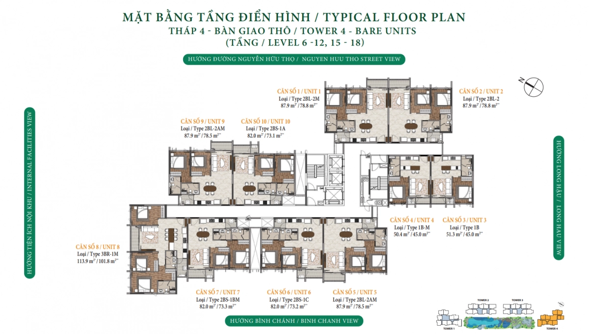 Mặt bằng tháp A6