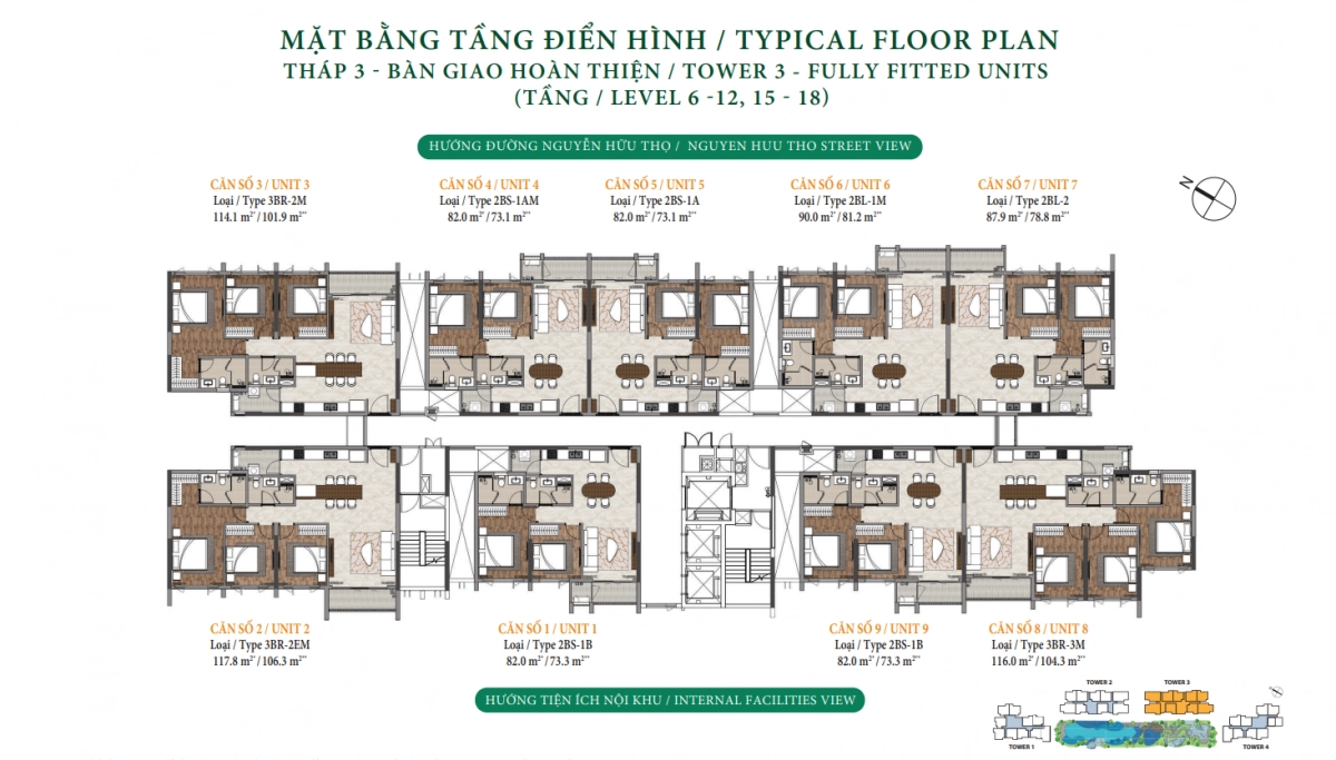 Mặt bằng tháp A6